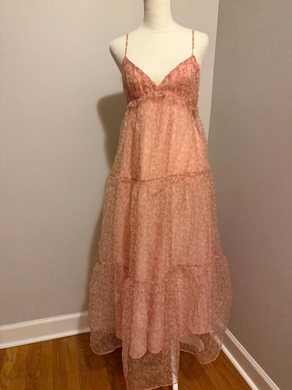 NWT ZARA MIDI ORGANZA DRESS